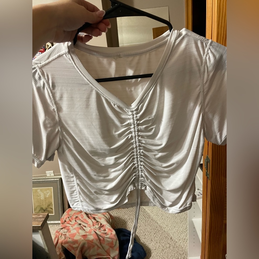 White work out top